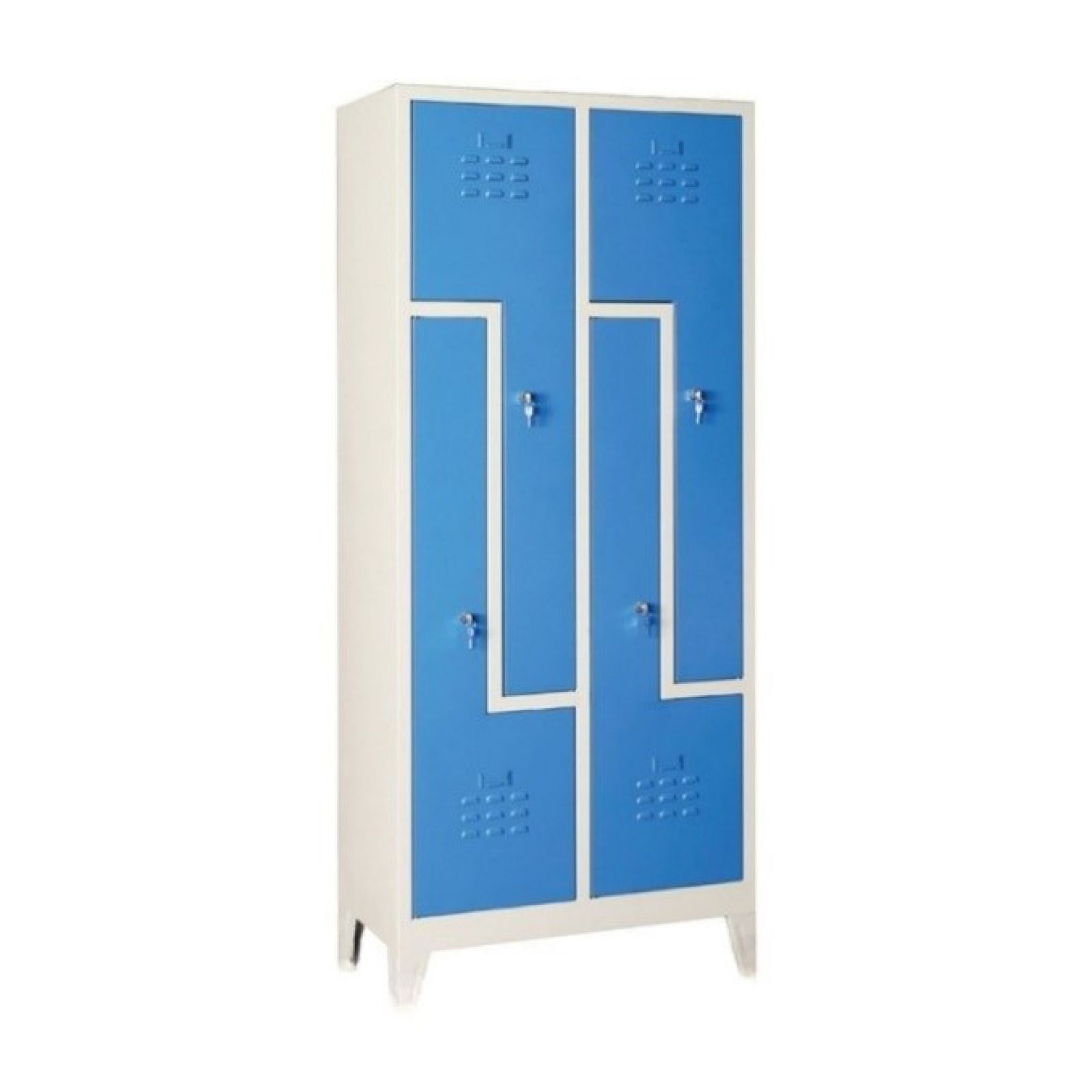 Metal Soyunma Dolabı / Dört Kapılı / Z Tip